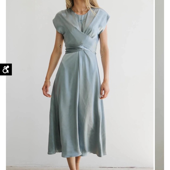 BOHME ROSALIND MIDI DRESS IN BLUE - Picture 5 of 8
